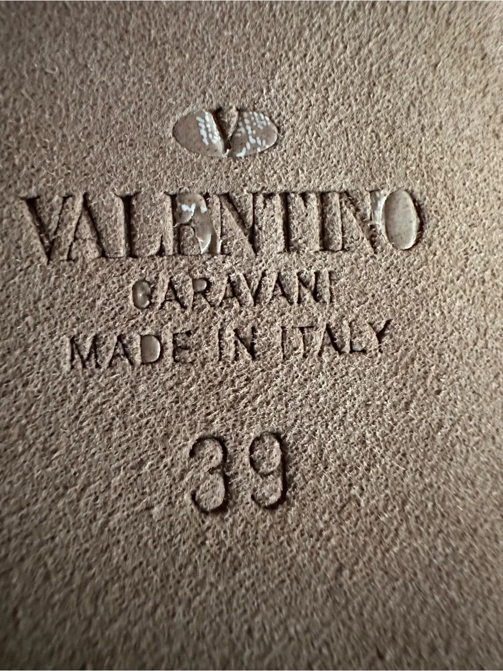 Valentino Dark Brown Leather Platform Ankle Boots with Gold V Logo